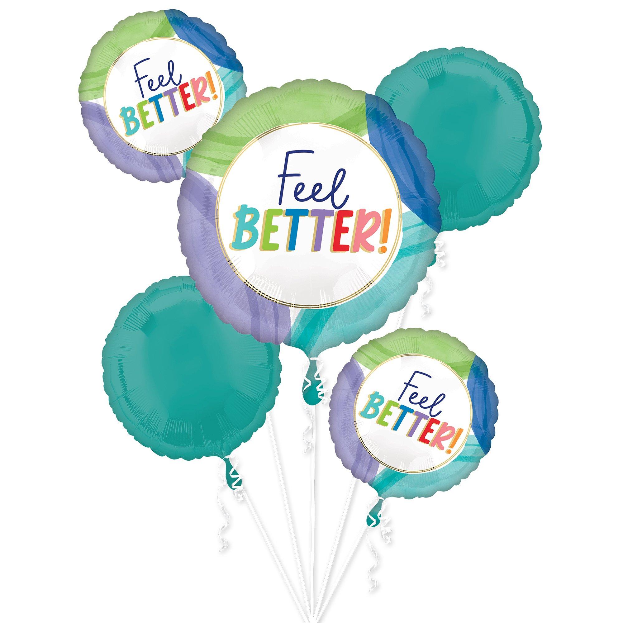 Cutout Collage Feel Better Foil Balloon Bouquet